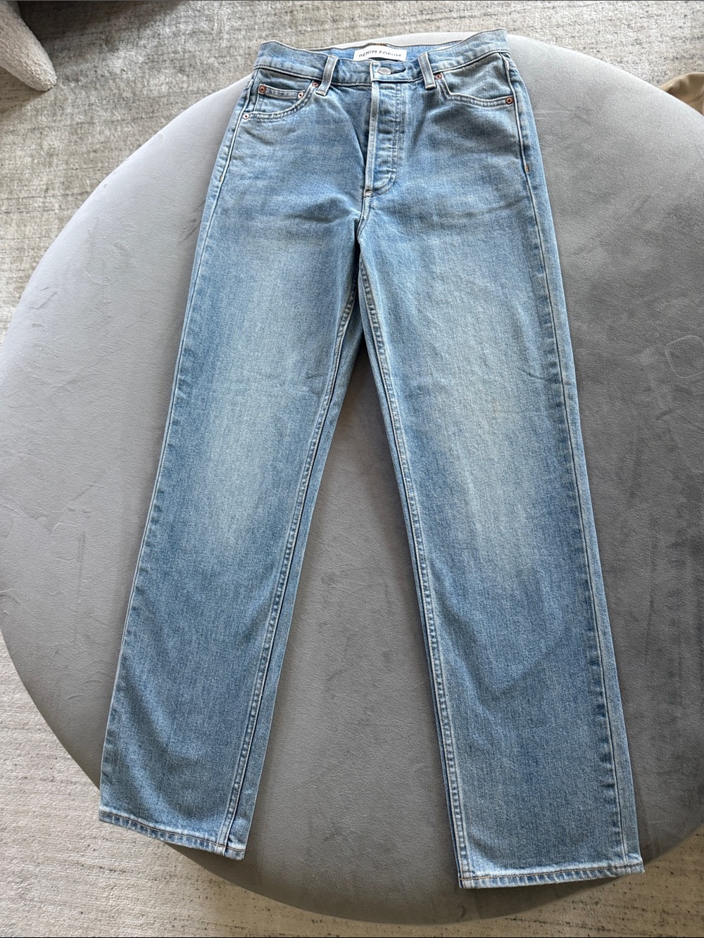 Denim Forum Aritzia Arlo High Rise Straight Leg Jeans 28L size 24